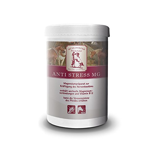Mühldorfer Anti Stress Mg, 0,75 kg, kräftigt das Nervenkostüm, erhöht die Stressresistenz, Ergänzungsfutter für alle Pferde und Ponys von Mühldorfer Pferdefutter