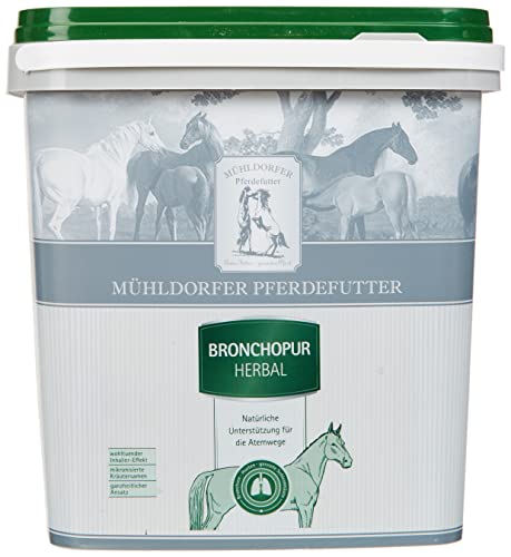 Mühldorfer Pferdefutter Mühldorfer Bronchopur Herbal - 1,8 kg - Fördert das Abhusten - Beruhigt Atemwege - Wohltuender Inhalier-Effekt Mühldorfer Pferdefutter Mühldorfer Bronchopur Herbal - 1,8 kg - Fördert das Abhusten - Beruhigt Atemwege - Wohltuender Inhalier-Effekt von Mühldorfer