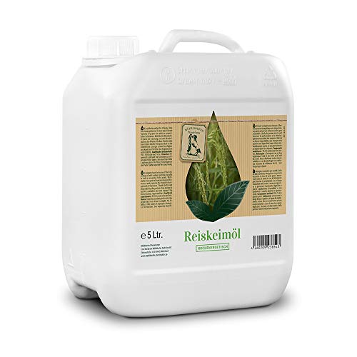 Mühldorfer Reiskeimöl - 5 Liter - Fördert die Leistung und Muskelaufbau - Leicht verdauchlichkeit - Schnelle eiweißfreie Energie von Mühldorfer Pferdefutter