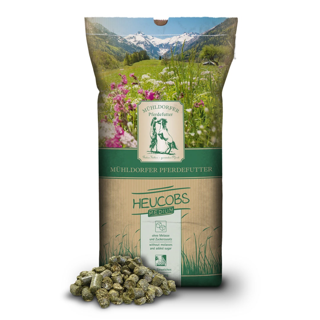 MÜHldorfer Heucobs Medium 20 kg 65 Wiesengräser von Mühldorfer