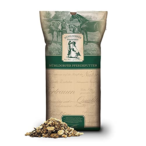 Mühldorfer 6-Korn Plus, 20 kg, pelletfreies Vollkornmüsli, mit Schwarzhafer, energiespezifisch, Futter für alle Pferde und Ponys Mühldorfer 6-Korn Plus, 20 kg, pelletfreies Vollkornmüsli, mit Schwarzhafer, energiespezifisch, Futter für alle Pferde und Ponys von Mühldorfer