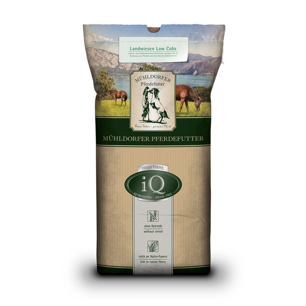 Mühldorfer Landwiesen Low Cobs 20 kg zucker- & stärkereduziert von Mühldorfer