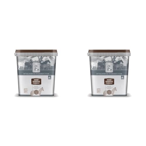 Mühldorfer Mash Sensitive Prebiotic - 3 kg - Pferdefutter für magere, schwerfuttrige Pferde - Getreidestärkereduziert (Packung mit 2) von Mühldorfer