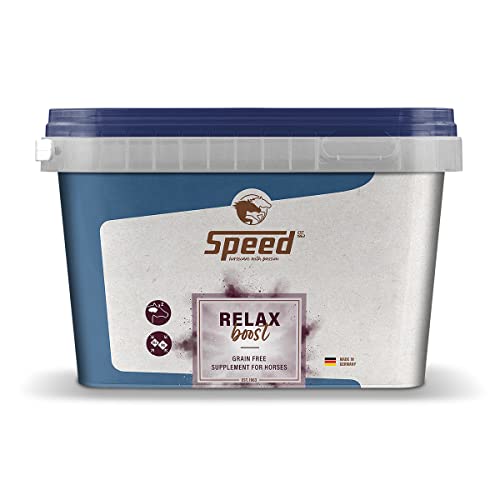 Speed Relax Boost, 1.500 g, Entspannungs-Boost für lockere Muskeln und einen ausgeglichenen Geist, Ergänzungsfutter für Pferde, stärkt das Nervenkostüm, getreidefrei von Speed horsecare with passion EST. 1963