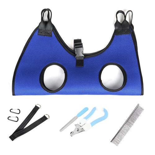 Muejjur Hundepflege-Hängematte, hilfreiche Hängematte zum Nageltrimmen, Fesselschlinge für Nagelschneiden, Fellpflege-Hängematte für Hund Haustier bis Nageltrimmen, L, 20 - 29,9 kg Muejjur Hundepflege-Hängematte, hilfreiche Hängematte zum Nageltrimmen, Fesselschlinge für Nagelschneiden, Fellpflege-Hängematte für Hund Haustier bis Nageltrimmen, L, 20 - 29,9 kg von Muejjur