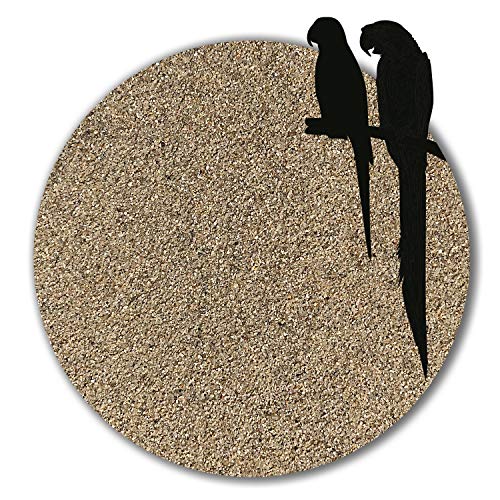 12 kg Vogelsand beige keimfrei qualitativ hochwertig Bodengrund für Käfige ohne Zusatzstoffe wie Anis und Grit (mittel) von Anbobo