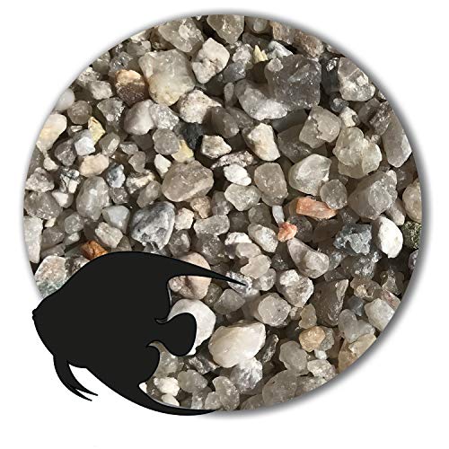 Anbobo Aquariumsand Aquariumkies Aquariensand Aquarienkies 2,0-5,6mm hellgrau 25kg von Anbobo