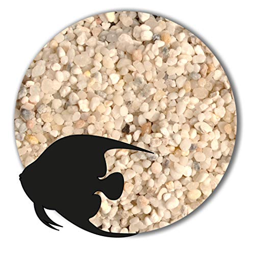 Anbobo Aquarium Sand/Aquarium Kies 25 KG - 1,0-2,0mm naturweiß von Anbobo