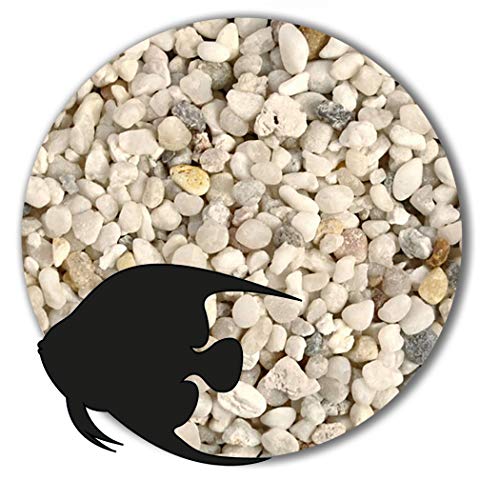 Anbobo Aquarium Sand/Aquarium Kies 25 KG - 2,0-3,5mm naturweiß von Anbobo