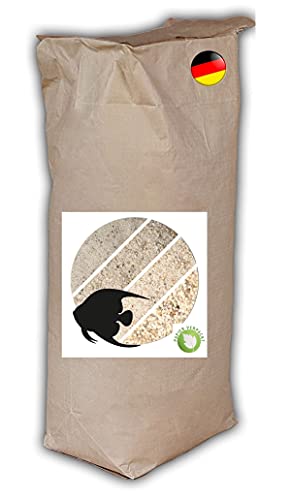 Müller GmbH Aquariumsand Natur weiß 25kg Aquarienkies 0,63-1,25mm Naturkies Aquariumkies Bodengrund papierverpackt von Anbobo