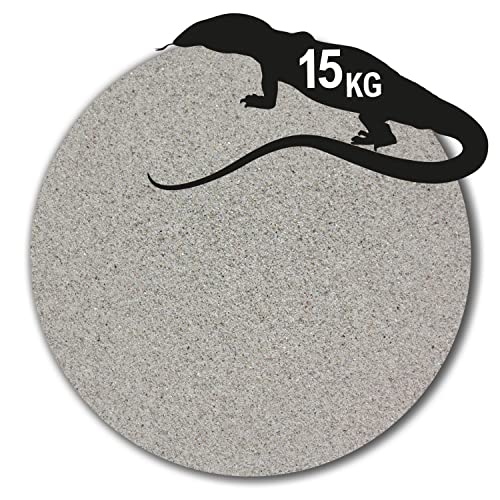Anbobo Müller GmbH - Terrarien Sand/Terrarien Kies - 15 KG - 0,1-0,4mm hellgrau grau mehrfach gewaschen hochrein Deutsche Zertifizierung von Anbobo
