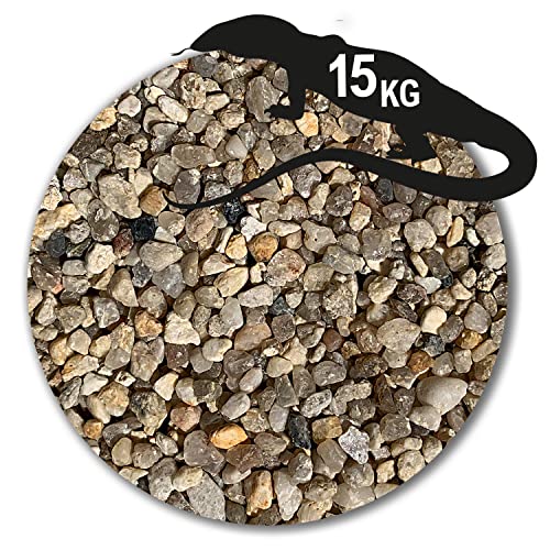 Anbobo Müller GmbH - Terrarien Sand/Terrarien Kies - 15 KG - 3,0-6,0mm beige mehrfach gewaschen hochrein Deutsche Zertifizierung von Anbobo