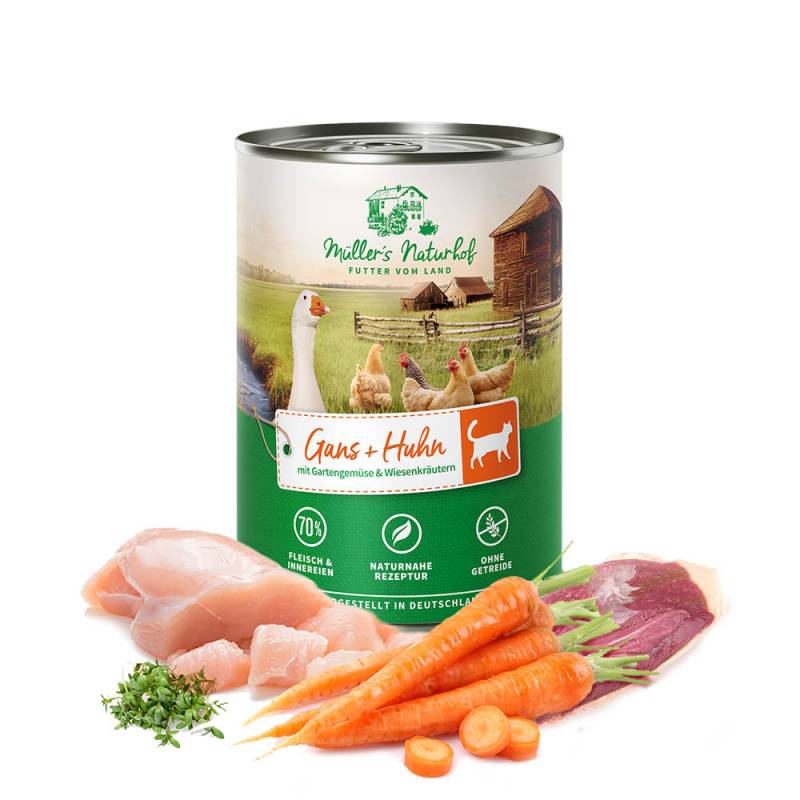 Müller’s Naturhof | Gans und Huhn | Traditionell | 30 x 400 g von Müller’s Naturhof
