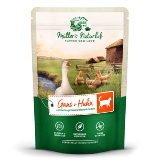Müller’s Naturhof | Gans und Huhn | Traditionell | 60 x 100 g von Müller’s Naturhof