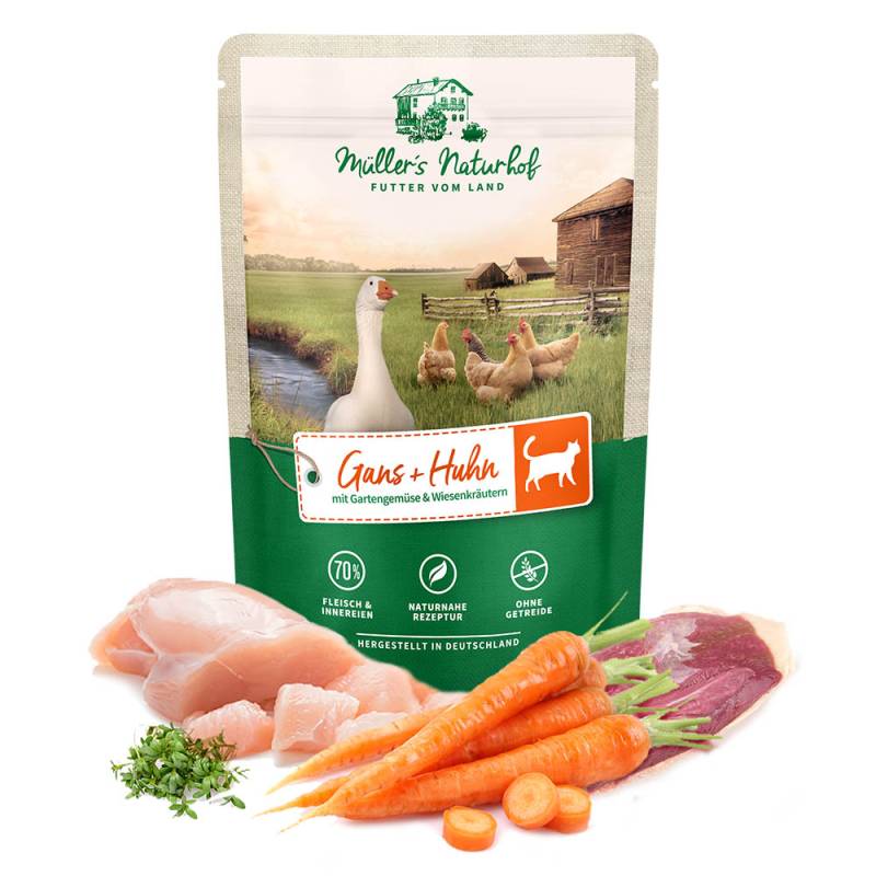 Müller’s Naturhof | Gans und Huhn | Traditionell | 60 x 100 g von Müller’s Naturhof