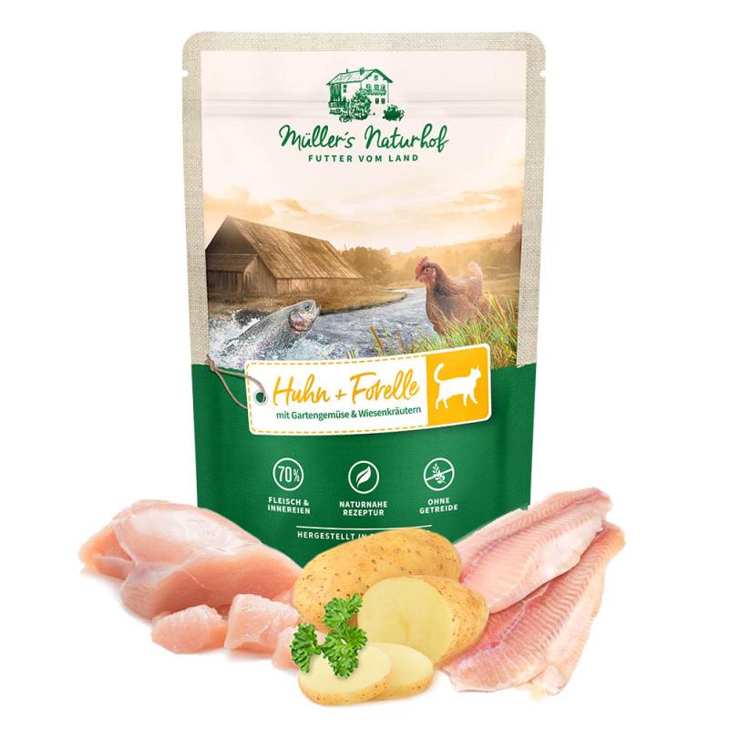 Müller’s Naturhof | Huhn & Forelle | Traditionell | 60 x 100 g von Müller’s Naturhof