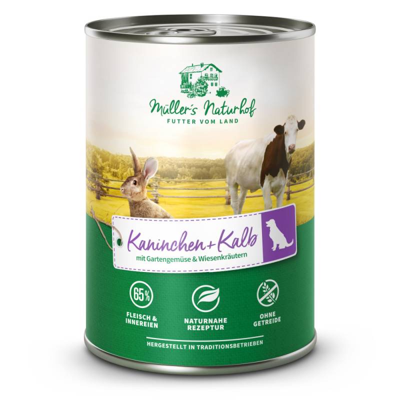 Müller’s Naturhof | Kaninchen und Kalb | Traditionell | 30 x 400 g von Müller’s Naturhof