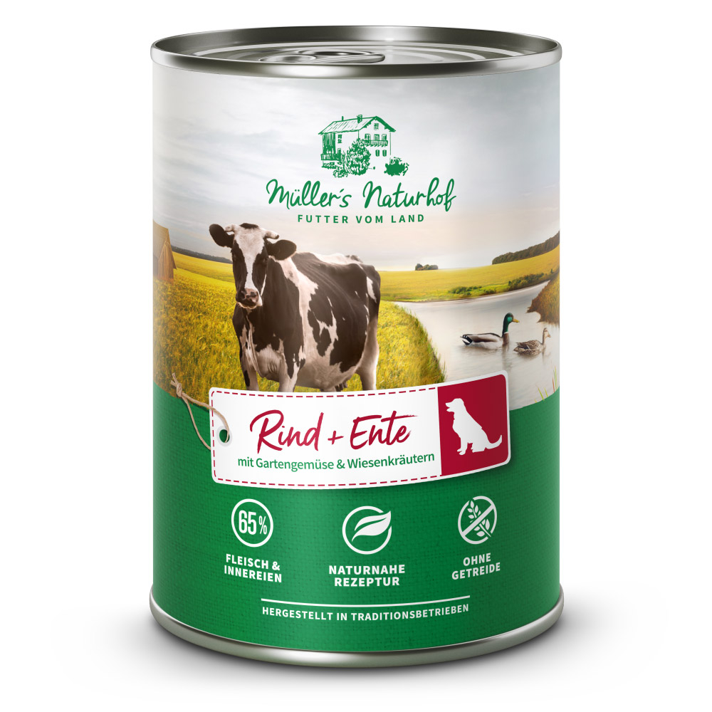 Müller’s Naturhof | Rind und Ente | Traditionell | 30 x 400 g von Müller’s Naturhof