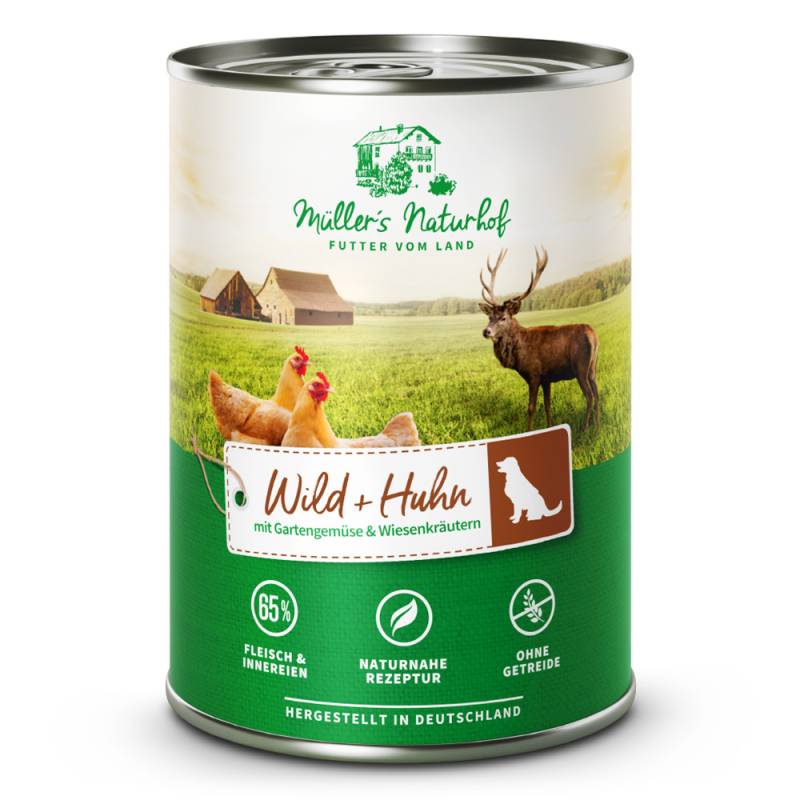 Müller’s Naturhof | Wild und Huhn | Traditionell | 30 x 400 g von Müller’s Naturhof
