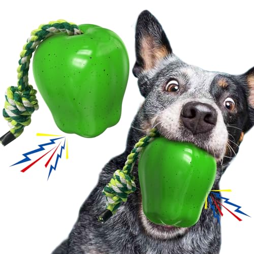 Muffinwang Unzerstörbares Hundespielzeug für aggressive Kauer, robustes Kauspielzeug, Hartgummi-Hundespielzeug von Muffinwang