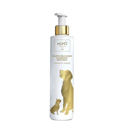 MUHA' Shampoo für Hunde helles Haar 200 ml Carezza di Vanille von Muhà