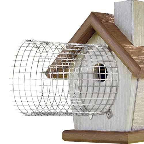 2 Stück blaues Vogelhaus Raubfischschutz, Drahteingangswächter, Schlangenschutz, Vogelhaus-Lochschutz für östliche Bluebird und ihre Babys sicher (abgerundet) von Muhubaih