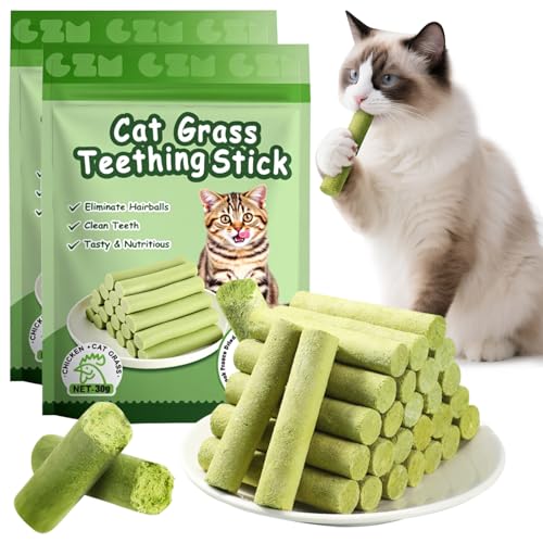 12 Stück Katzengras Snack, Cat Grass Teething Stick, Katzengras Sticks, Gefriergetrocknet Snacks für die Zahnpflege und Haarknäuel Entfernen, Katzenminze Sticks zur Verbesserung der Katzenverdauung 12 Stück Katzengras Snack, Cat Grass Teething Stick, Katzengras Sticks, Gefriergetrocknet Snacks für die Zahnpflege und Haarknäuel Entfernen, Katzenminze Sticks zur Verbesserung der Katzenverdauung von Muiefe