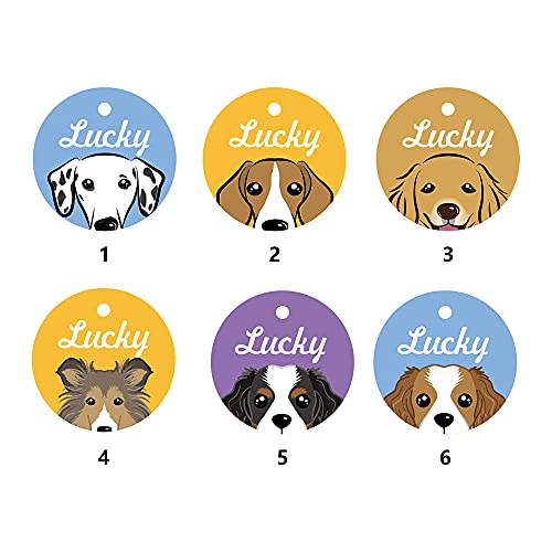 Muka 2 Stück Personalisierte Hundemarken aus Acryl Hundeanhänger Dog Tag mit individuellem Text von Muka
