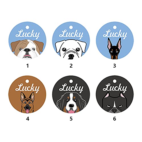Muka 2 Stück Personalisierte Hundemarken aus Acryl Hundeanhänger Dog Tag mit individuellem Text von Muka