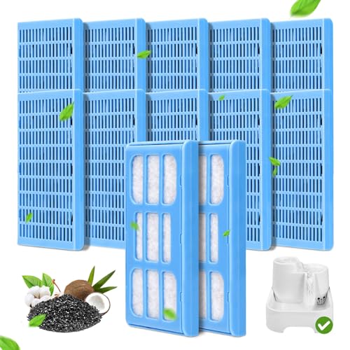 Katzenbrunnen Filter, 12 Stück Ersatzfilter für 2L Haustier Wasser-Brunnen, Aktivkohlefilter für Haustierbrunnen Automatischen Wasserspender, Trinkbrunnen Dreifachwirkender Filter für Hund/Katze Katzenbrunnen Filter, 12 Stück Ersatzfilter für 2L Haustier Wasser-Brunnen, Aktivkohlefilter für Haustierbrunnen Automatischen Wasserspender, Trinkbrunnen Dreifachwirkender Filter für Hund/Katze von Mukkela
