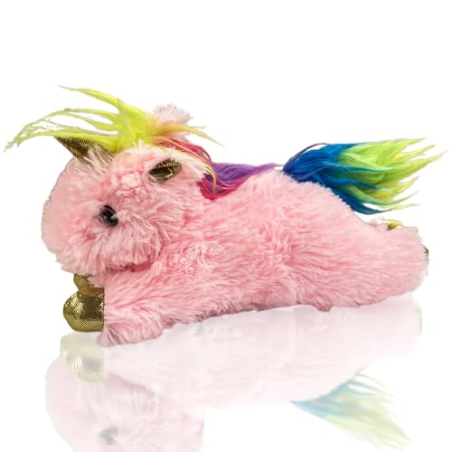 Multipet Einhorn Hundespielzeug | Kleines quietschendes Einhorn Hundespielzeug | Stofftier für Hunde | Plüsch Quietscher Hundespielzeug | Rosa | 15,2 cm von Multi Pet