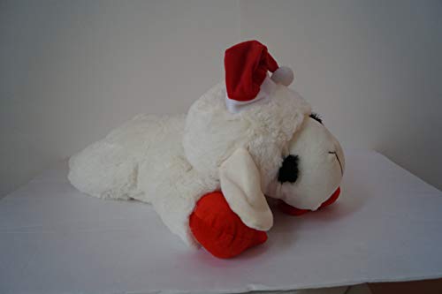 Multipet Hundespielzeug Lamm mit Nikolausmütze, Plüsch, 56 cm von Multi Pet