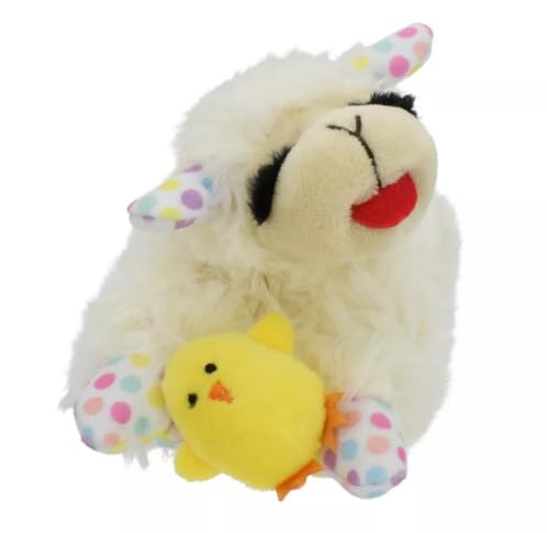 Multipet Lamb Chop Mini-Hundespielzeug, Frühlingsküken, gepunktet, 15,2 cm Multipet Lamb Chop Mini-Hundespielzeug, Frühlingsküken, gepunktet, 15,2 cm von Multi Pet