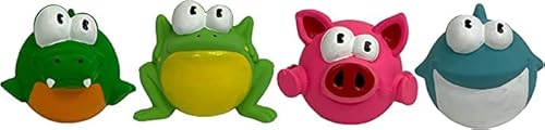 Multipet Lyla Hundespielzeug, Latex, Tiere, 6,3 cm, 4 Stück Multipet Lyla Hundespielzeug, Latex, Tiere, 6,3 cm, 4 Stück von Multi Pet