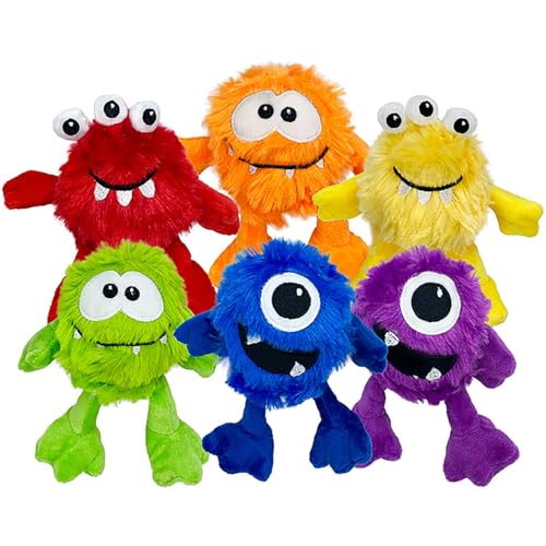 Multipet Minipet Plüsch-Hundespielzeug, Monster, 12,7 cm, sortiert von Multi Pet