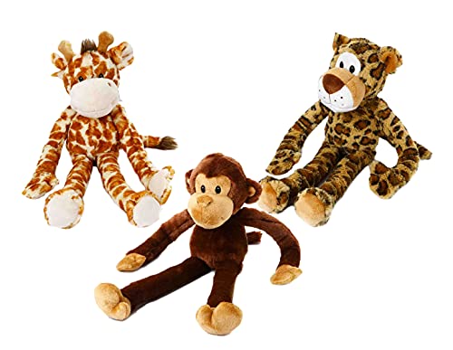 Multipet Swingin Safari Hundespielzeug, Hundespielzeug, Hundetyp: 3 Tiere Set von Multi Pet