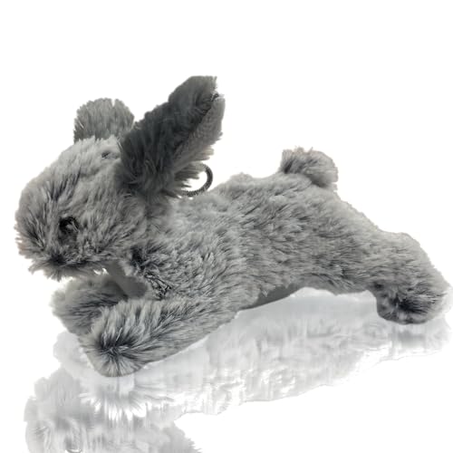 Multipet Thumperz Hundespielzeug mit Quietscher, Plüsch-Hasenspielzeug für Hunde, Plüsch, quietschend, Grau, 15,2 cm Multipet Thumperz Hundespielzeug mit Quietscher, Plüsch-Hasenspielzeug für Hunde, Plüsch, quietschend, Grau, 15,2 cm von Multi Pet