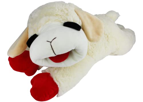 MULTIPET 's Offiziell Lizenziertes Lamb Chop Jumbo-Hundespielzeug, Plüsch, 61 cm, Weiß von MULTIPET