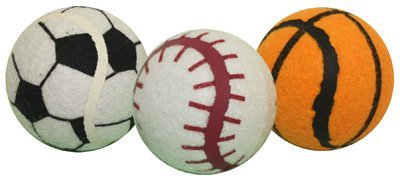 von Multipet Sport Tennis Ball Hundespielzeug 3pk von Multi Pet