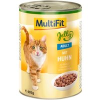 MultiFit Adult Jelly Huhn 6x405 g von MultiFit