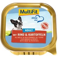 MultiFit Adult Little Dog 11x150g mit Rind & Kartoffeln von MultiFit