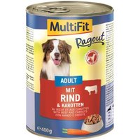 MultiFit Adult Ragout 6x400g Rind und Karotten von MultiFit