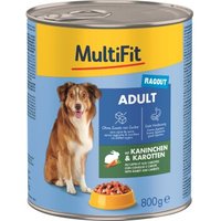 MultiFit Adult Ragout 6x800g Kaninchen & Karotten von MultiFit