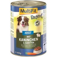 MultiFit Adult Ragout Kaninchen und Karotten 24x400 g von MultiFit