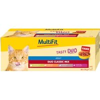 MultiFit Nassfutter Katze Adult, Duo Classic Mix - Tasty Duo, in Sauce, Multipack 48x100 g MultiFit Nassfutter Katze Adult, Duo Classic Mix - Tasty Duo, in Sauce, Multipack 48x100 g von MultiFit