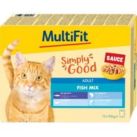 MultiFit Adult Sauce Fish Mix Multipack 12x100g von MultiFit