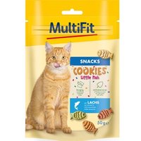 MultiFit Cookies Little Fish mit Lachs, 50 g von MultiFit