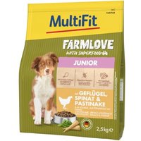 MultiFit Farmlove Junior mit Gefügel & Spinat 2,5kg von MultiFit