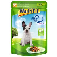 MultiFit Junior Little Dog Pouch Jelly Huhn & Gemüse 24x100g von MultiFit
