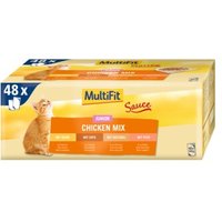 MultiFit Junior Sauce Chicken Mix Multipack 48x100 g von MultiFit